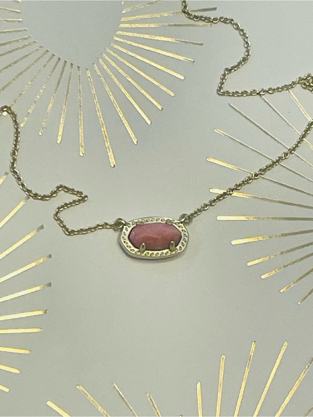 KENDRA SCOTT~Elisa Rose Quartz Necklace